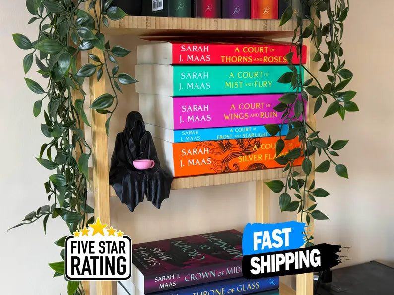ACOTAR Suriel Bookshelf Accessory | Velaris Ghost Fantasy | Suriel Tea Court of Thorns