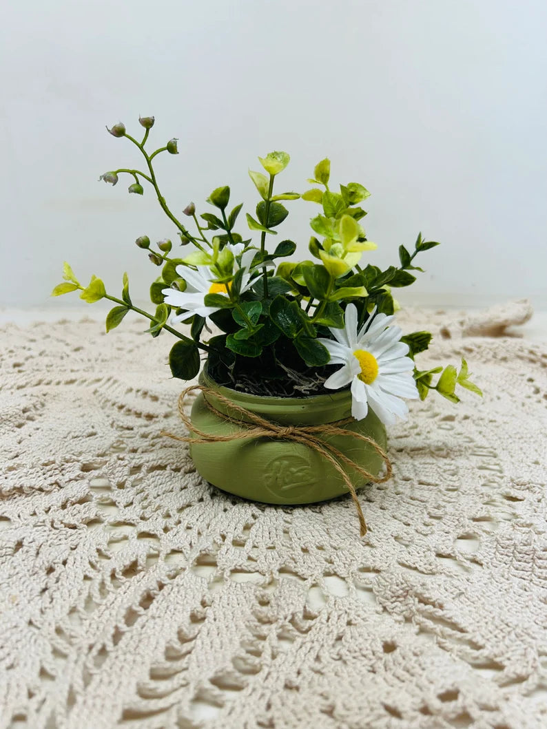 Tiered Tray Decor, Sage Green Decor, Spring Tier Tray Decor, Cottage Decor, Spring Decor